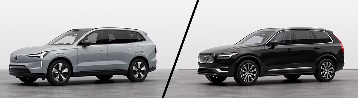 2025 Volvo EX90 vs 2025 Volvo XC90